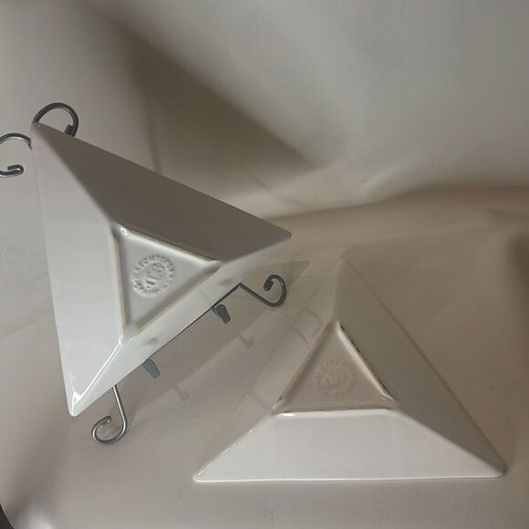 Waechterbach Plates Modern Rectangle Tapas Small Bites Appetizer Entree Set Of 2 - Picture 4 of 5